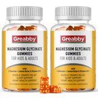 Magnesium Glycinate Gummies for Kids & Adults, 120 Count | Magnesium Glycinate 300mg per Serving, Supplement with L-Theanine, Lemon Balm & Vitamin B12