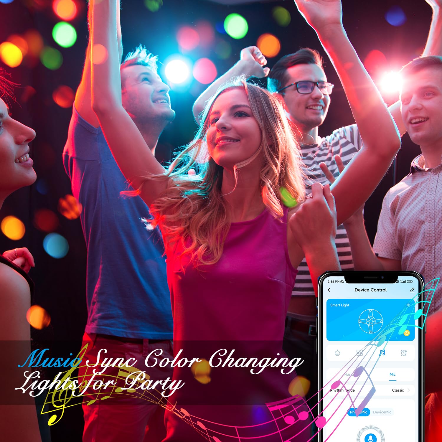 Buy now DAYBETTER Led Strip Lights 100 ft Smart with App Remote Control, 5050 RGB for Bedroom, Living Room, Home Decoration, Music Sync Color Changing for Room Party(2 Rolls of 50 ft) at indiglob india