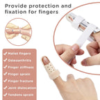Sopito Finger Splint, 7 Pack Finger Brace for Knuckle Immobilization