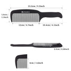Buy now HYOUJIN 901 Black Carbon Flat Top Clipper Comb 230â„ƒ Heat Resistant Hair Cutting Combs Great for Clipper-cuts and Flattops at indiglob india