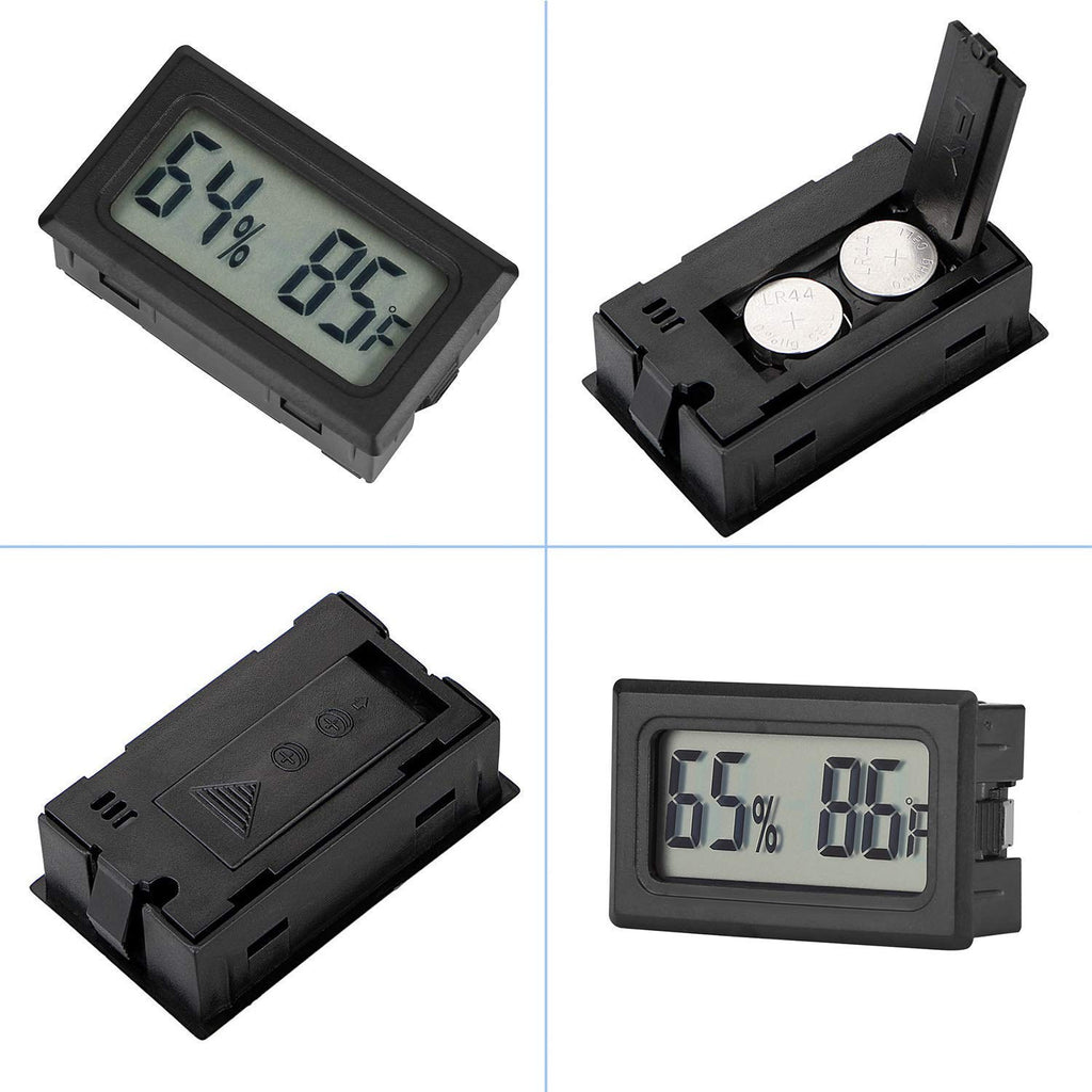 4-Pack Mini Indoor Temperature Humidity Meters Digital Gauge