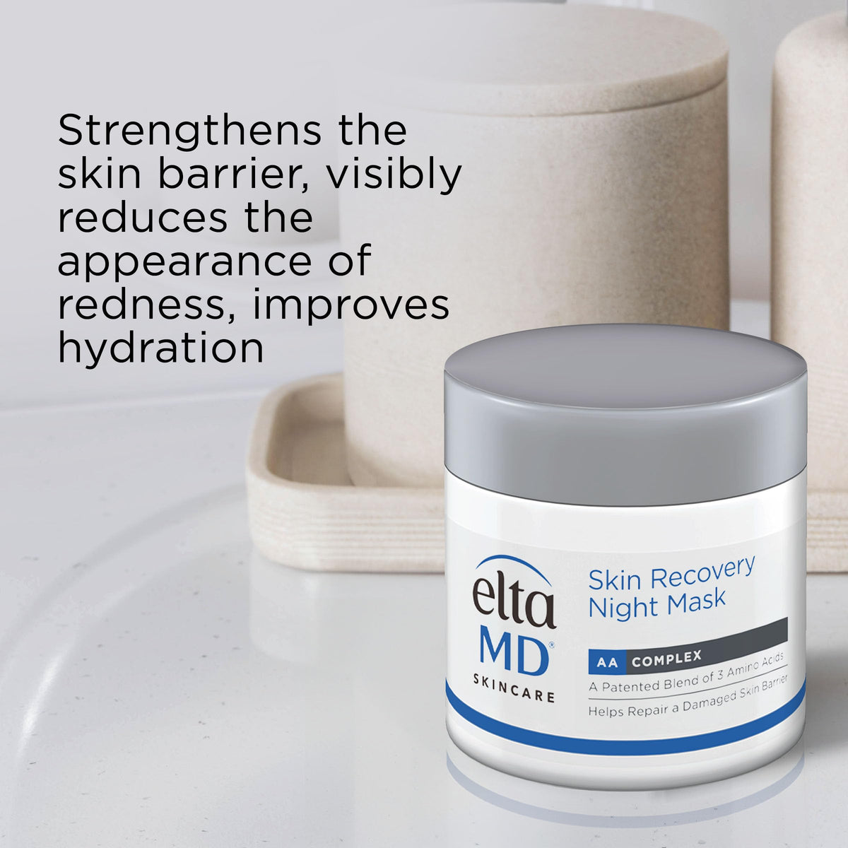 EltaMD Skin Recovery Overnight Face Mask, Moisturizing Night Cream, 1.7 oz
