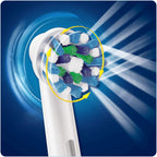 Buy now Oral B Cross Action Replacement Electric Toothbrush Heads x4 at indiglob india