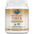 Buy now Garden of Life Raw Organic Fiber Powder, 30 Servings, 15 Organic Superfoods, Probiotics, Omega-3 ALA, 4g Soluble Fiber, 5g Insoluble for Regularity, Psyllium Husk Free at indiglob india