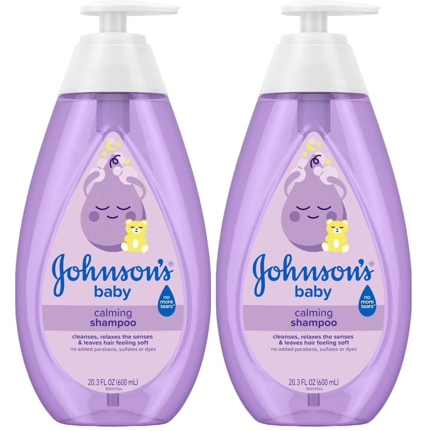 Johnson's Baby Calming Shampoo with Soothing NaturalCalm Aromas, Gentle, Hair Wash, Baby Essentials, Hypoallergenic, No Added Parabens and Sulfates, Baby Essentials, 20.3 fl. Oz