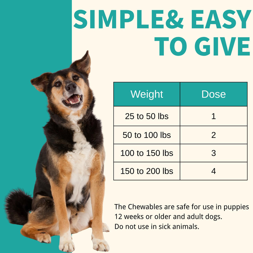 Pyrantel Pamoate and Praziquantel De-wormer Tablet for Medium & Large Dogs