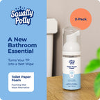 Squatty Potty Toilet Paper Tissue Paper Foam - 2 Pack, 50 ml, 1.69 Fl Oz