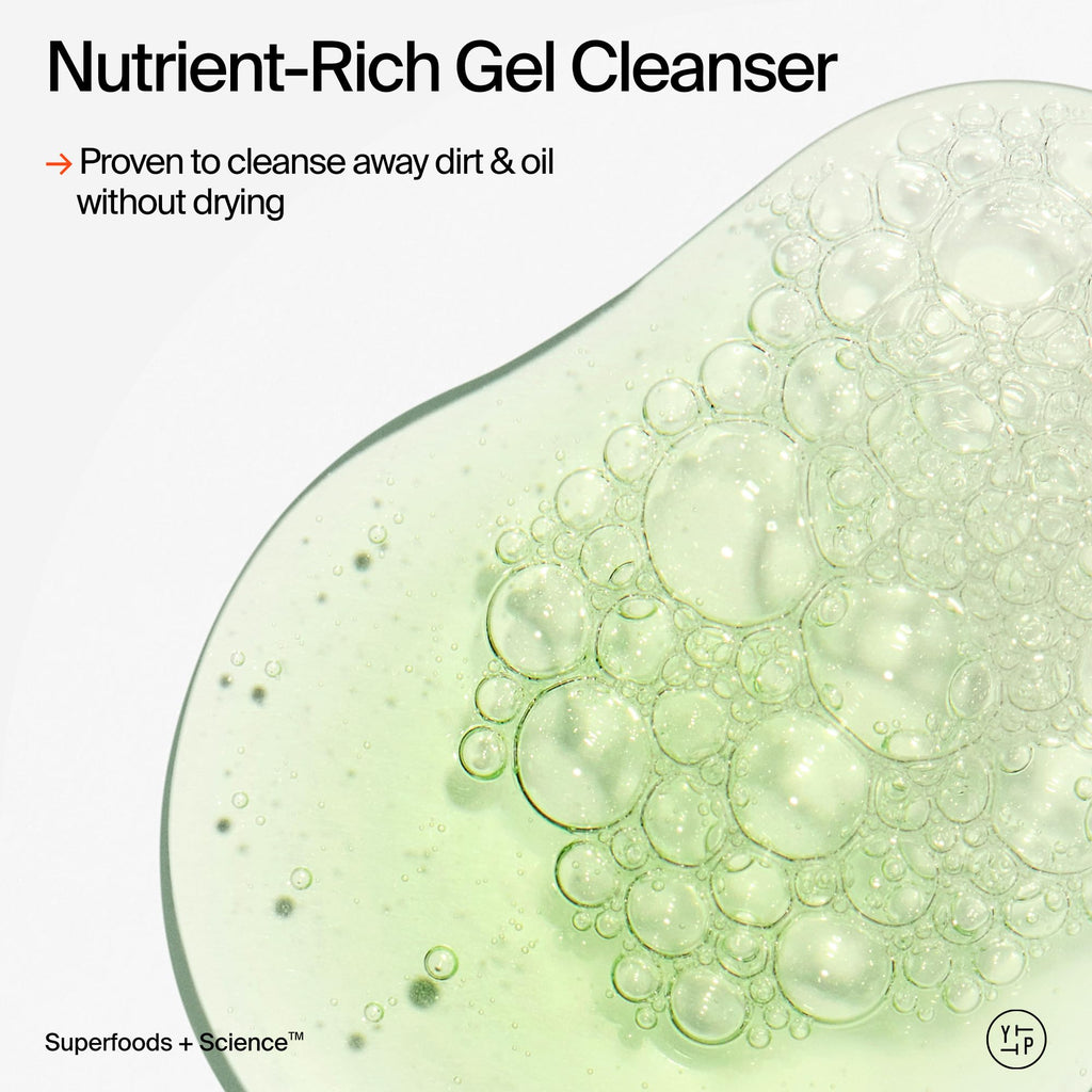 Buy now Youth To The People Superfood Facial Cleanser - Kale + Green Tea Daily Face Wash, Gentle Makeup Remover, with Soothing Antioxidants for Glowing Skin, pH Balance, Clean Pores, Sulfate-free, Refillable at indiglob india