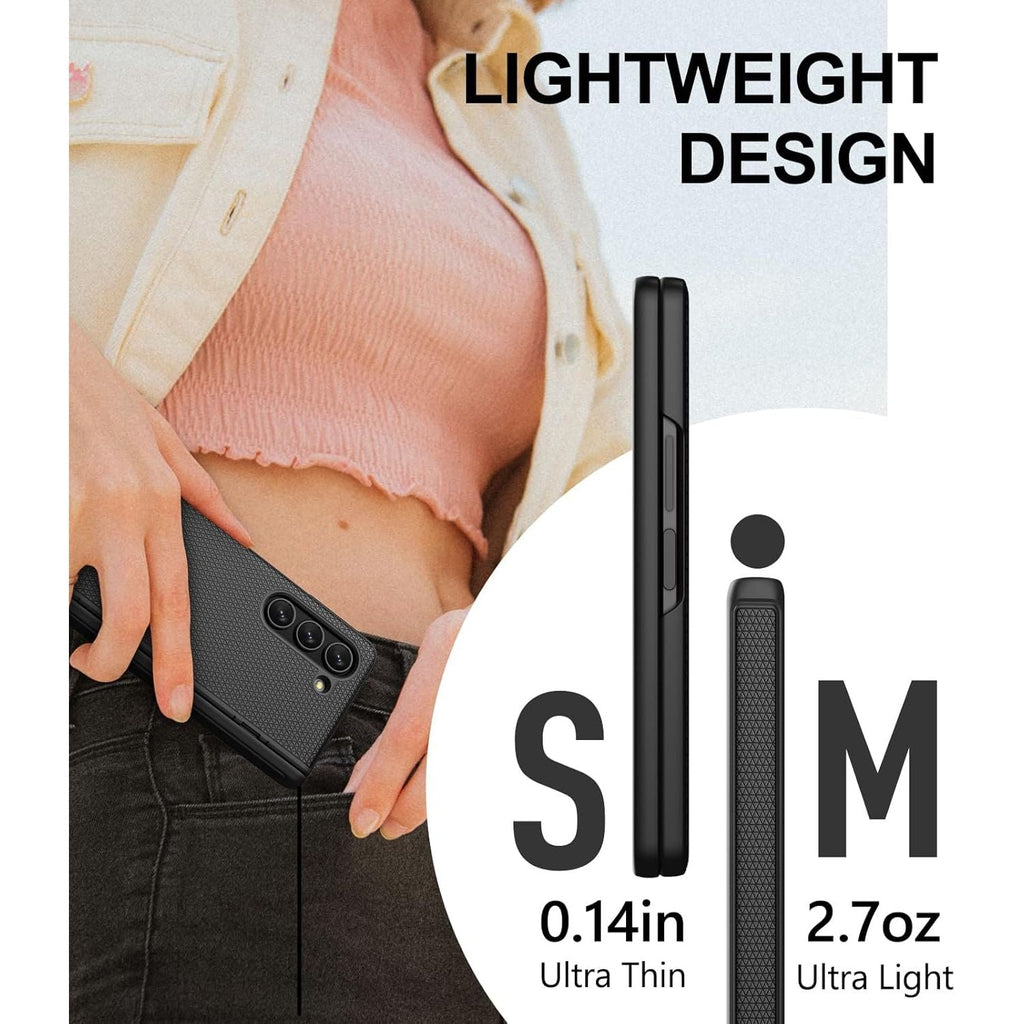 Buy now for Samsung Galaxy Z Fold 5 Case with Screen Protector & Hinge Protection, Slim Fit Shockproof Lightweight Durable Hard PC Cover Phone Case for Samsung Galaxy Z Fold 5 5G 2023, Black at indiglob india