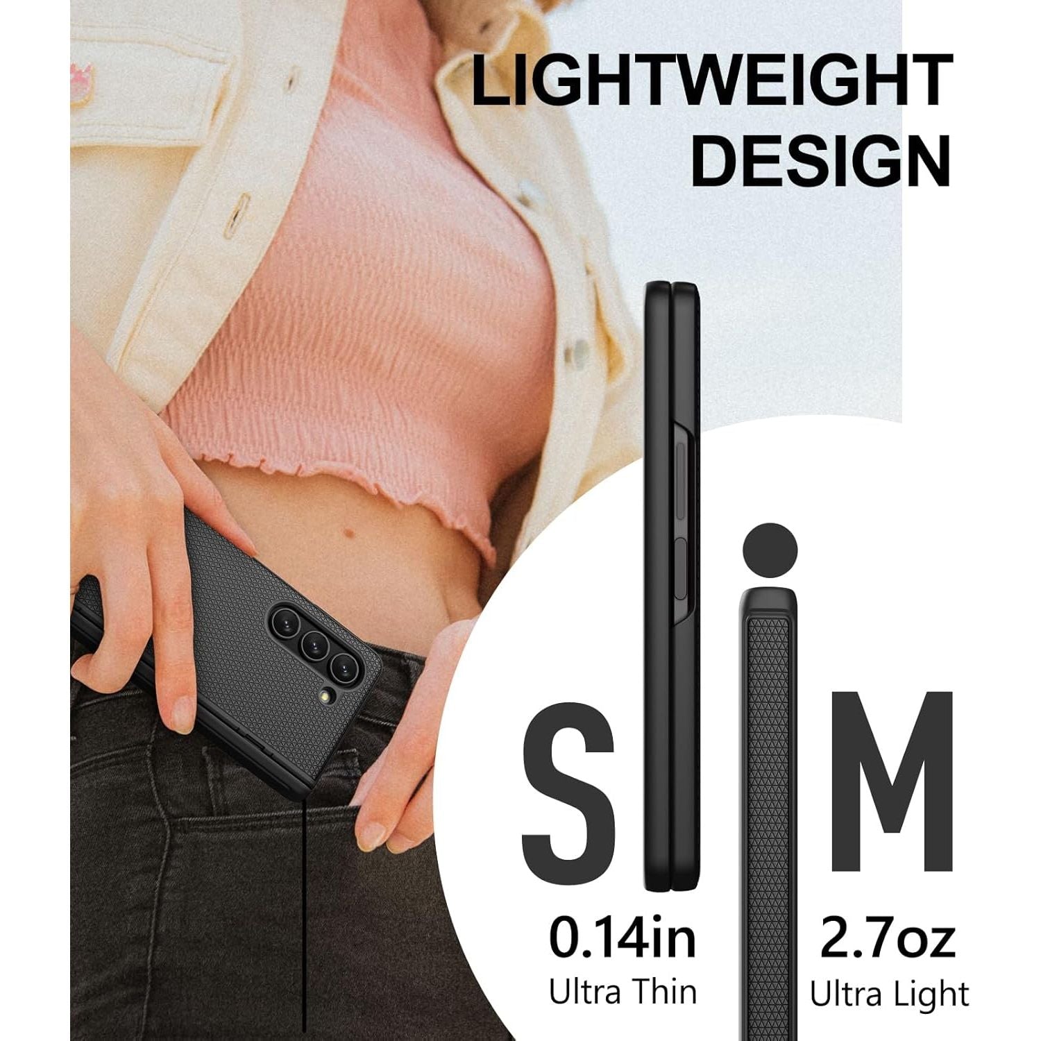 Buy now for Samsung Galaxy Z Fold 5 Case with Screen Protector & Hinge Protection, Slim Fit Shockproof Lightweight Durable Hard PC Cover Phone Case for Samsung Galaxy Z Fold 5 5G 2023, Black at indiglob india