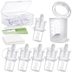 Buy now haakaa Colostrum Collector Kit Breast Milk Collector with Cotton Cloth Wipe and Storage Case, Ready-to-Use, Reusable, 4ml/6pcs at indiglob india