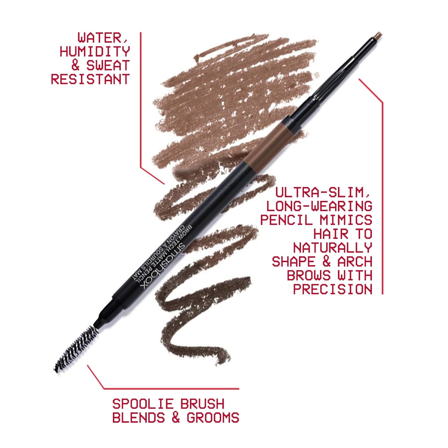 Buy now Smashbox Brow Tech Matte Eyebrow Pencil | Waterproof, Smudge Proof + Long Lasting Brow Pencil with Spoolie Brush at indiglob india