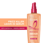 Buy now L'Oreal Paris Elvive Dream Lengths Frizz Killer Leave-In Serum, 3.4 Ounce at indiglob india
