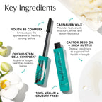 Thrive Causemetics Liquid Lash Extensions Mascara, Brown Black Shade | Tubing Formula Lengthens, Volumizes & Curls, Smudge Proof, Washable, No Clumping or Flaking, Cruelty Free, Crystal Shade