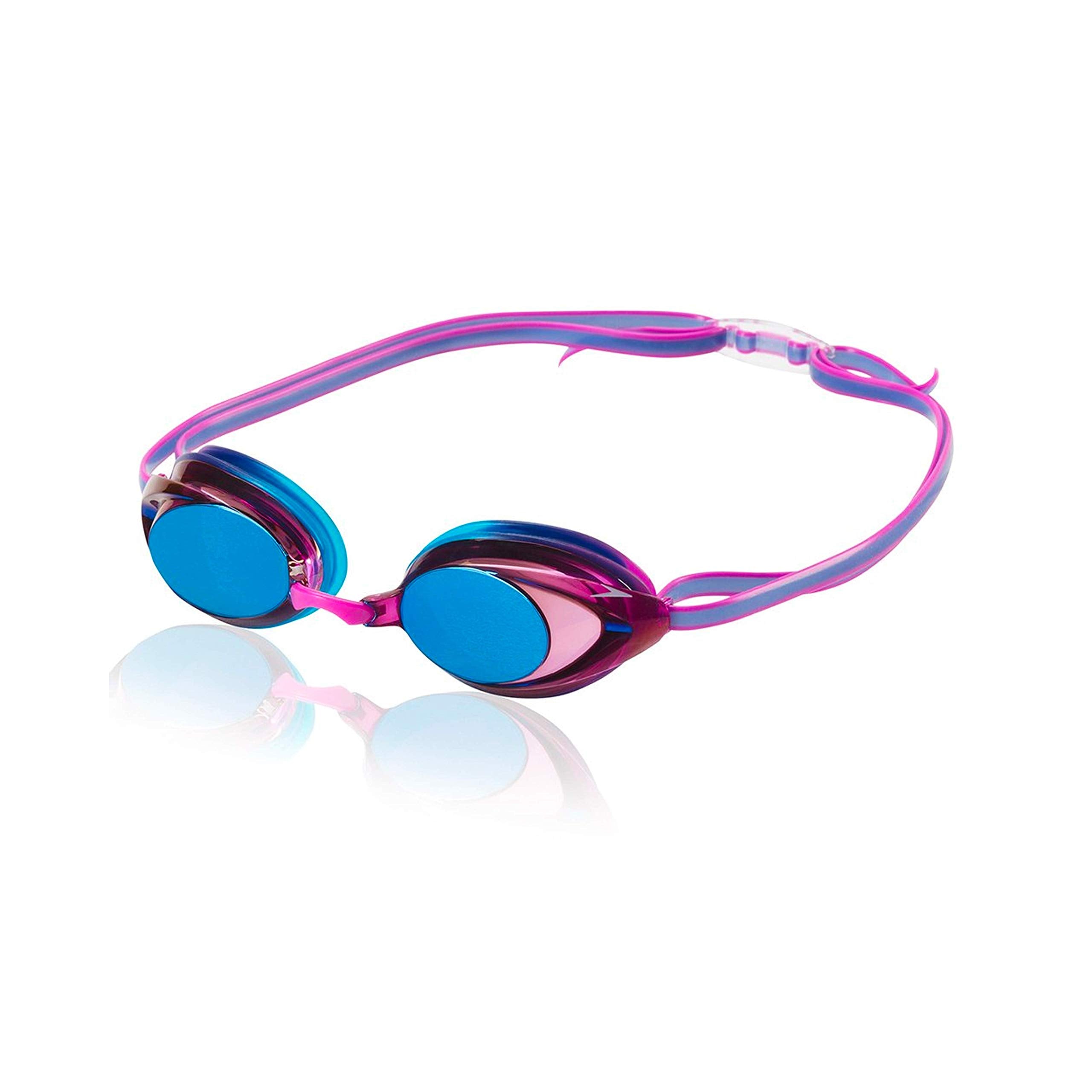 Buy now Speedo Women's Swim Goggles Mirrored Vanquisher 2.0 Purple Dream at indiglob india