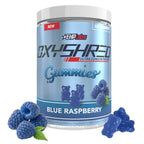 EHP Labs OxyShred Pre Workout Energy Gummies, Strawberry, 60 Servings | 100mg Natural Caffeine, 1000mg L-Carnitine, Vegan & Halal Friendly, No Artificial Colors, Zero Aspartame, HPLC Tested