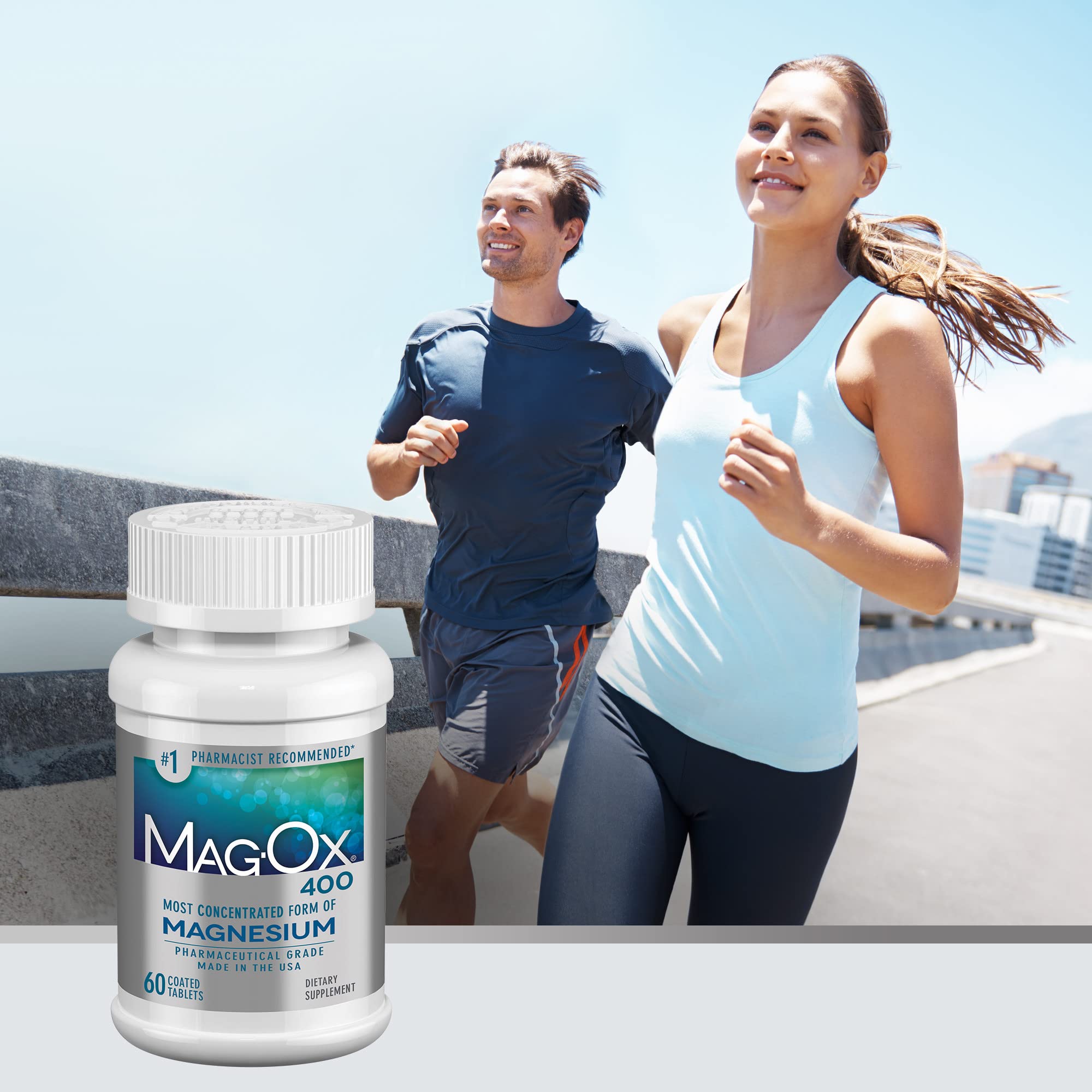Vitron-C High Potency Iron Supplement, 60ct and Mag-Ox 400 Magnesium Mineral Supplement 60ct