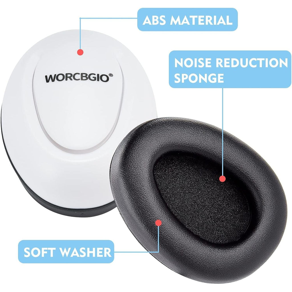 Buy now Infant Ear Protection Noise Cancelling Baby Ear Muffs, Toddler Hearing Protection with Adjustable Elastic Headband (Bear, White at indiglob india