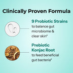 HUM Skin Squad Probiotic & Prebiotic, Skin & Gut Health Support, 60 Count