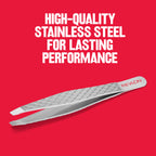 Buy now Revlon Ultimate Slant Tweezer, Hand-Finished Ultra-Fine Tips for Precise Hair Removal, Perfect for Tweezing The Tiniest Hairs, Made With Stainless Steel, 1 count at indiglob india