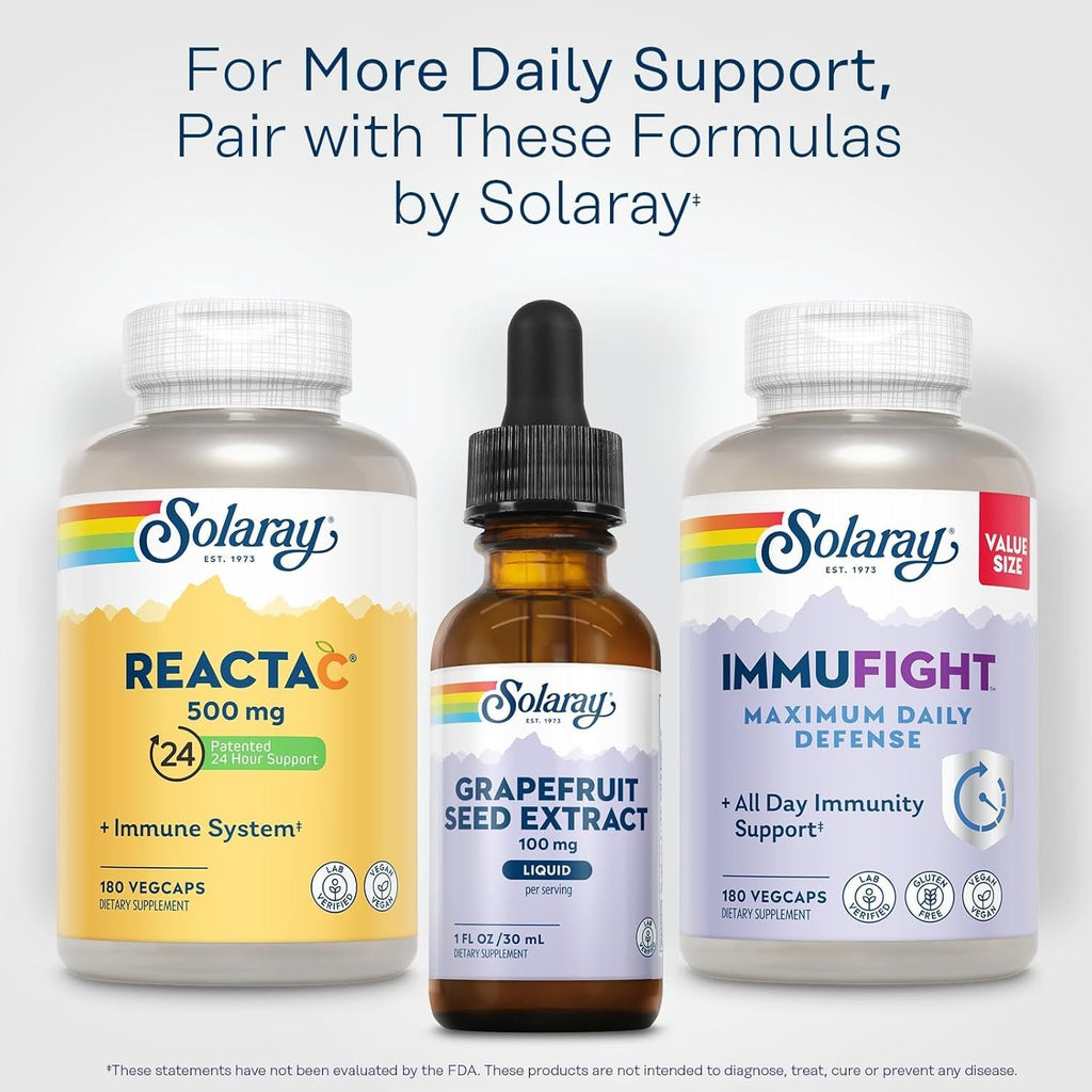 Buy now SOLARAY Grapefruit Seed Extract Drops 100mg - Wellness Support Supplement - Convenient Liquid Drops, 60-Day Money Back Guarantee, Lab Verified, Approx. 100 Servings, 1 FL OZ at indiglob india