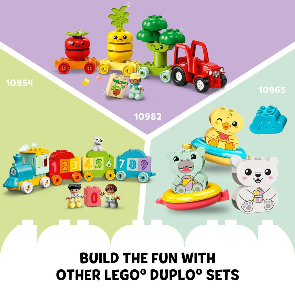 Explore the fun with the authentic LEGO DUPLO My First Animal Train 10412, featuring vibrant animals and easy-to-build components.