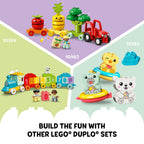 Explore the fun with the authentic LEGO DUPLO My First Animal Train 10412, featuring vibrant animals and easy-to-build components.