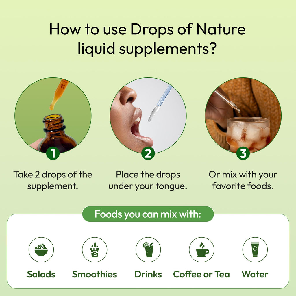 Drops of Nature Green Tea 10:1 Extract Liquid Supplement - Pineapple, 60 mL | 50% EGCG, 80% Catechins, Antioxidant & Immune Health Support, 4X Faster Absorption than Pills & Capsules, Vegan, Gluten-Free