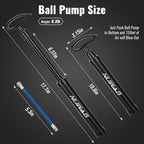 NUWAB 10.6 Inch Ball Pump, Lightweight Portable Hand Air Pump