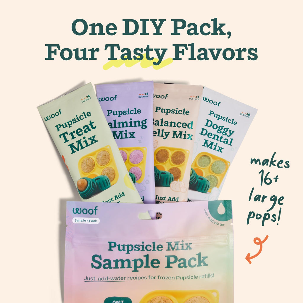 WOOF Pupsicle Mix Sample Pack for DIY Refill Pops