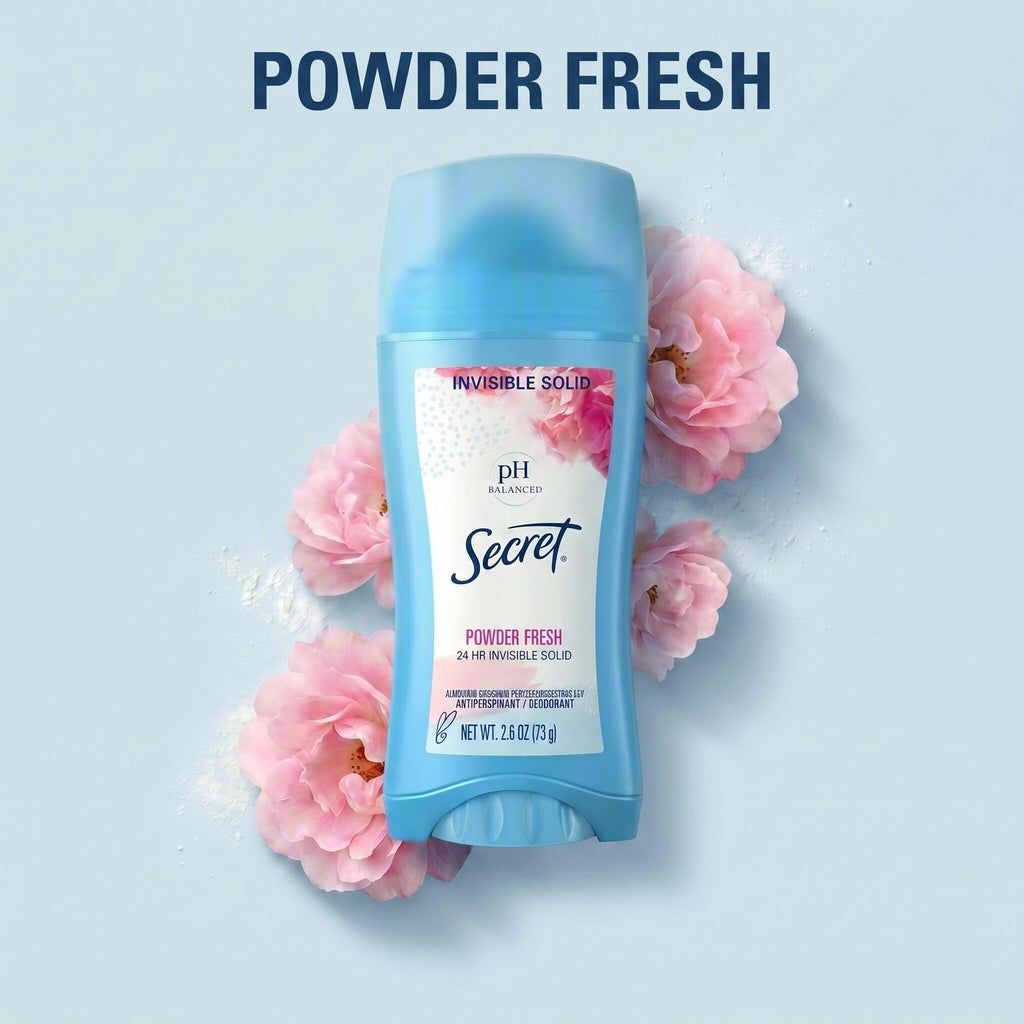 Secret Anti-Perspirant Deodorant Invisible Solid Powder Fresh Twin Pack 5.20 oz