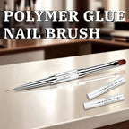 Starfa 1Pcs Builder Gel Brush Dual Ended Nail Art Brush for Polygel | Dual ended gel brush,nylon bristles,copper tube handle,for builder gel,hard gel,polygel,nail art design and salon use