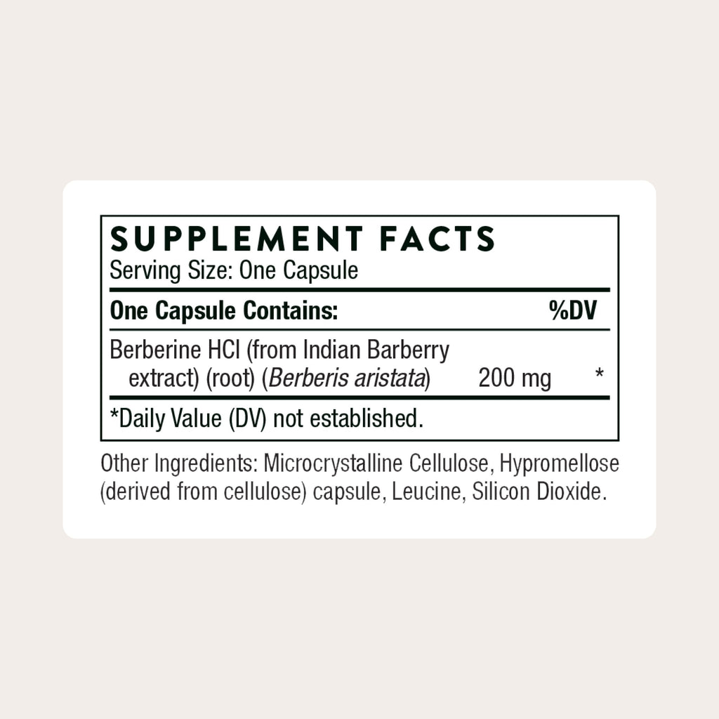 THORNE Berberine, 200 mg Berberine HCl Supplement, 60 Capsules | Supports Heart & Metabolic Health, Immune System, Healthy GI & Cholesterol*, Gluten, Dairy & Soy-Free, NSF Contents Certified