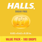 Buy now HALLS Relief Honey Lemon Sugar Free Cough Drops, Value Pack, 180 Drops at indiglob india