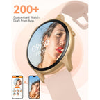 Buy now AGPTEK Smart Watch for Women, 5ATM Waterproof Smartwatch for Android and iOS Phones, Fitness Tracker Watch with 100+ Sports Modes, Heart Rate Monitor Pedometer Sleep Monitor, Pink at indiglob india