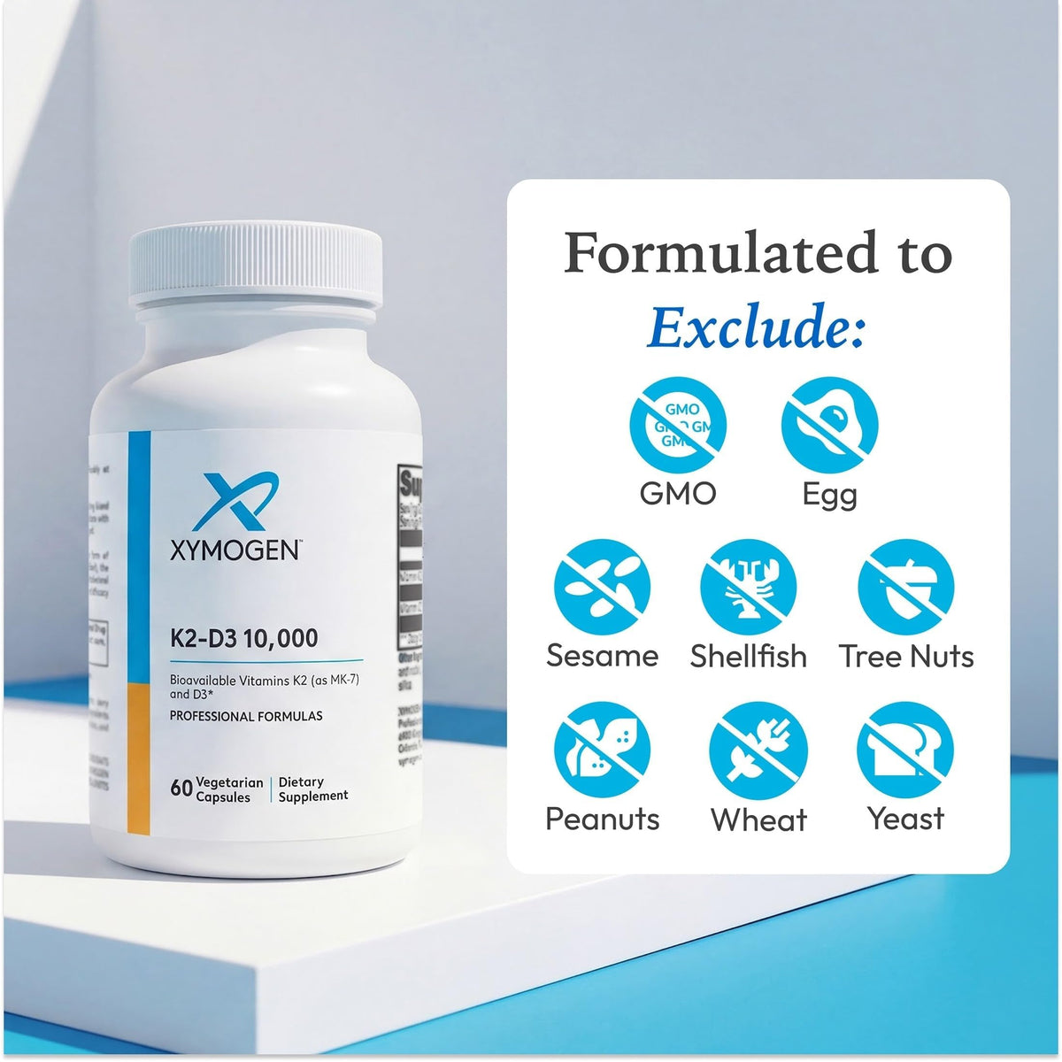 XYMOGEN K2-D3 10000, 60 Capsules