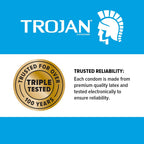 Buy now TROJAN Ultra Thin Condoms Spermicidal, 12 Count at indiglob india