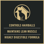 Purina Pro Plan Hairball Management Indoor Dry Cat Food, Turkey, 16 lb Bag