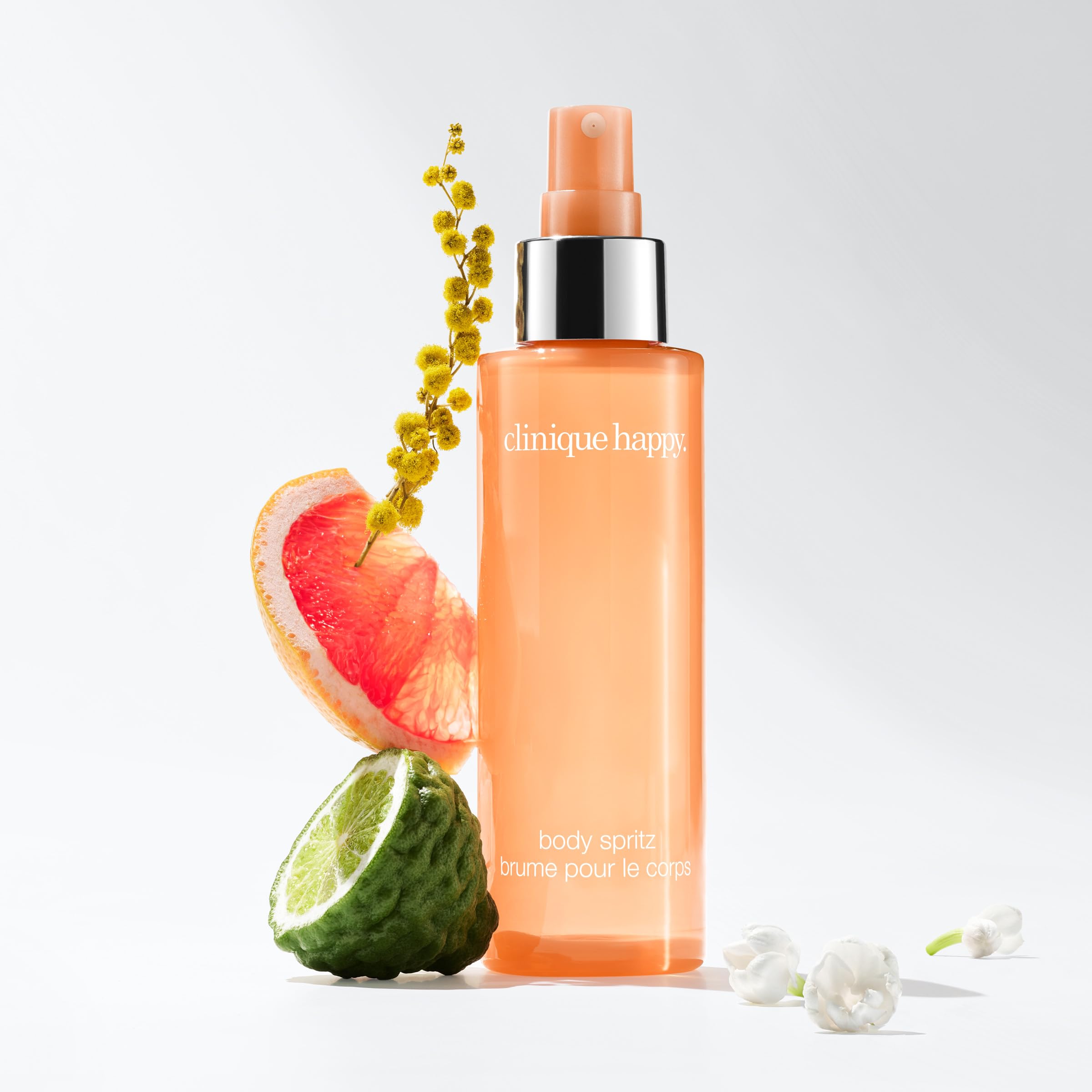 Buy now Clinique Happy Body Spritz | Notes of Grapefruit, Bergamot, Hawaiian Wedding Flower + Spring Mimosa | Women's Fragrance, 4.2 Fl Oz at indiglob india