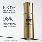 RoC Retinol Correxion Deep Wrinkle Retinol Face Serum, Ascorbic Acid, 1 0z | Anti-aging treatment for fine lines, dark spots, post acne scars, clinically proven, dermatologist-tested, packaging may vary