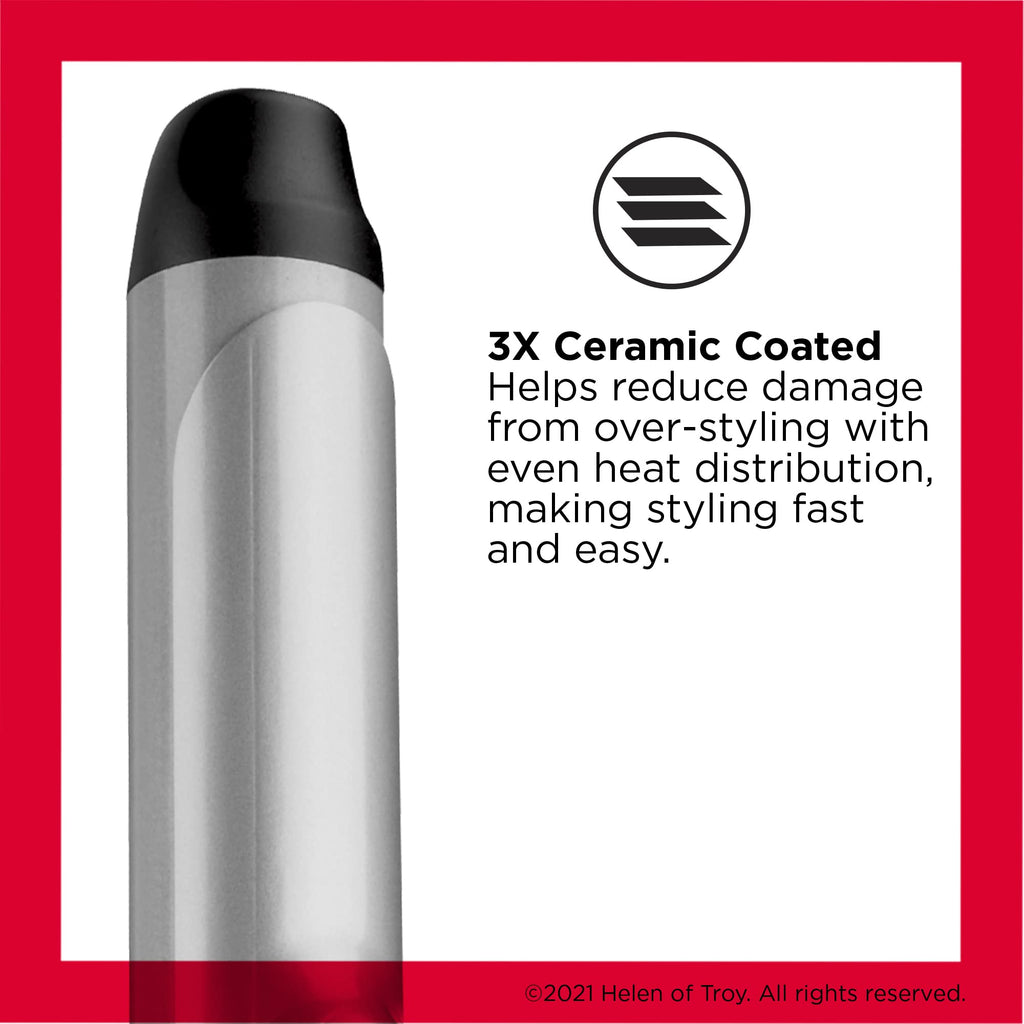 Buy now Revlon Perfect Heat Triple Ceramic Curling Iron | For Silky Smooth Loose Curls (1-1/2 in) at indiglob india