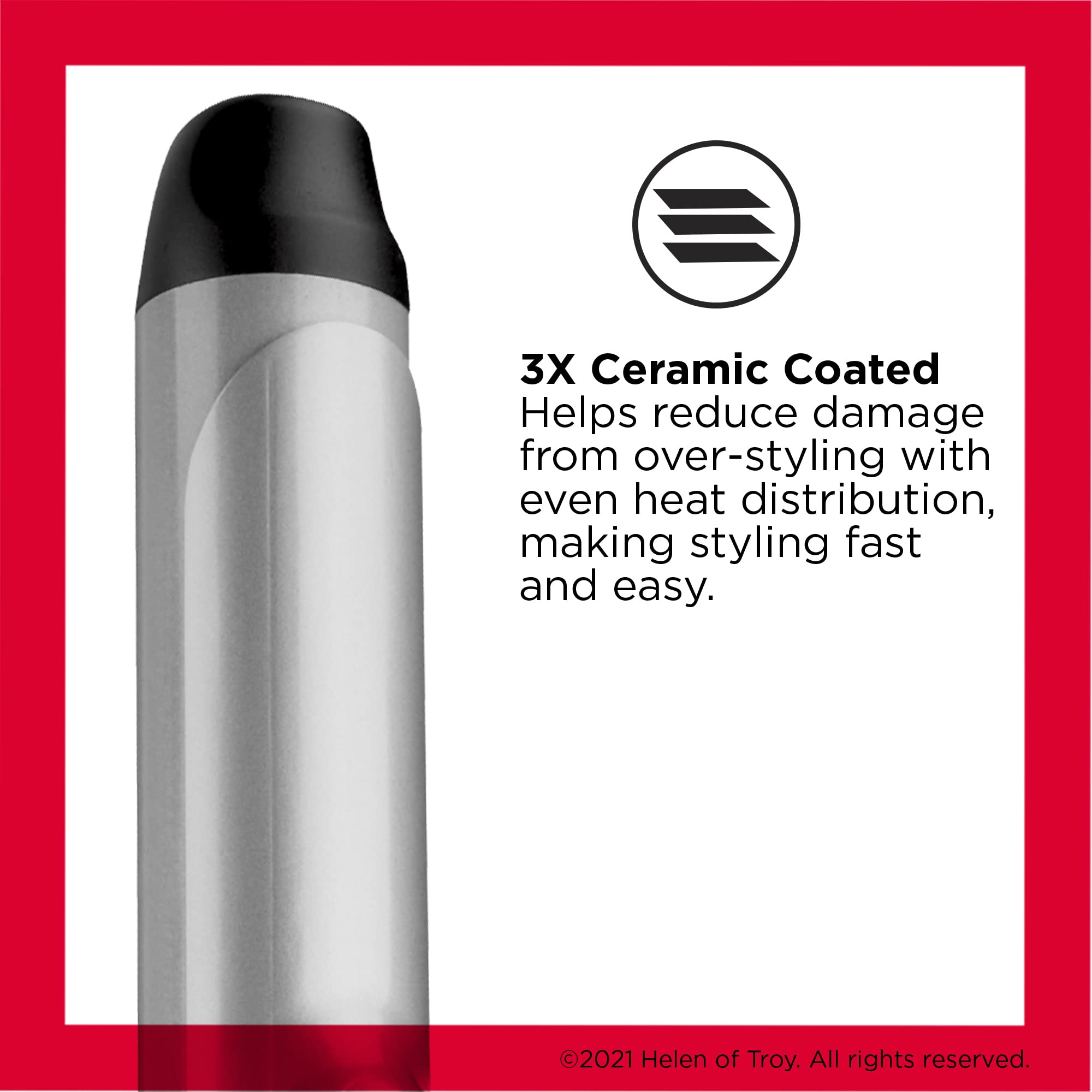 Buy now Revlon Perfect Heat Triple Ceramic Curling Iron | For Silky Smooth Loose Curls (1-1/2 in) at indiglob india