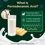 Pentadecanoic Acid, C15:0 Supplement, High Altitude Sheep Milk Sourced, 120 Tablets