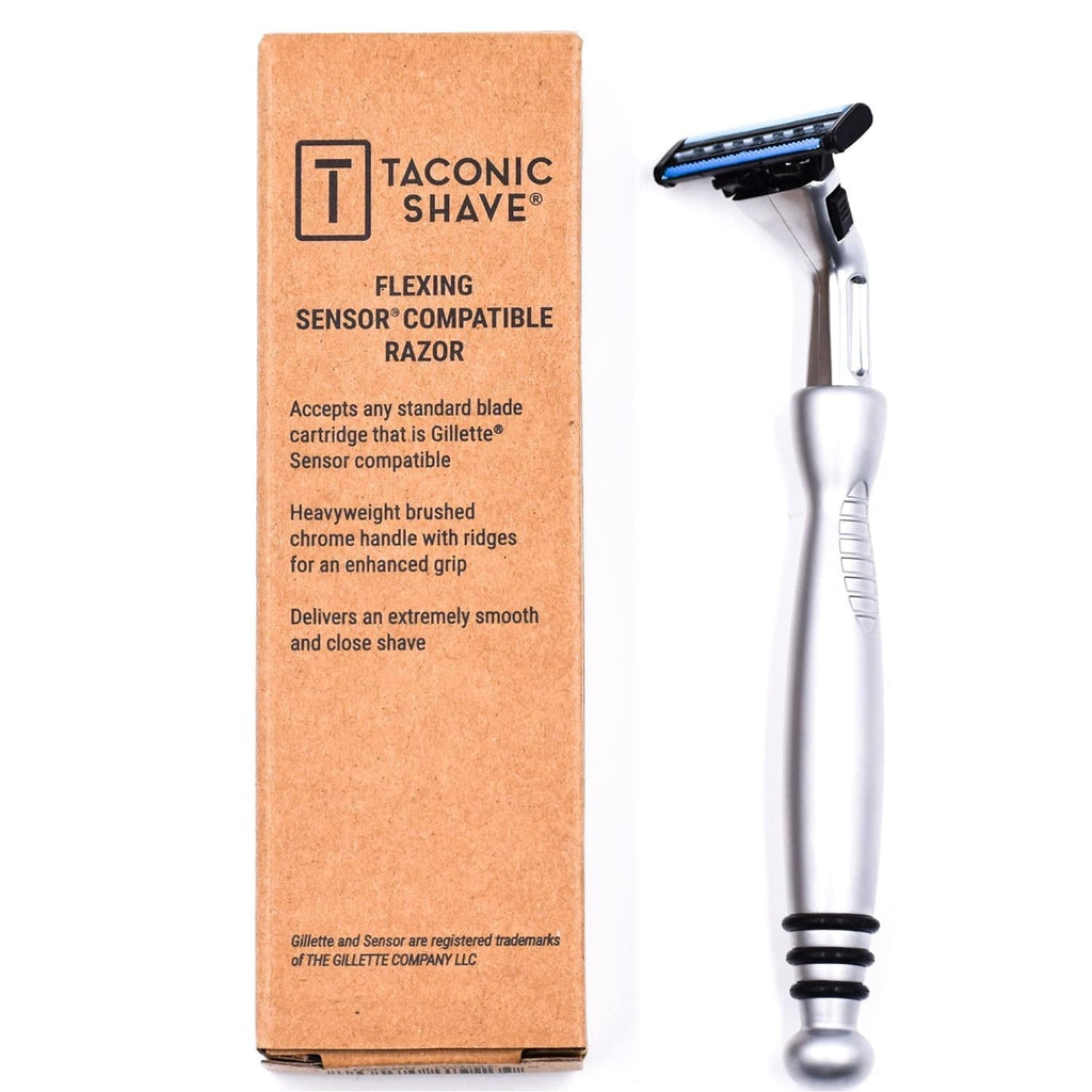 Taconic Heavyweight Sensor-Compatible Triple Blade Pivot Razor