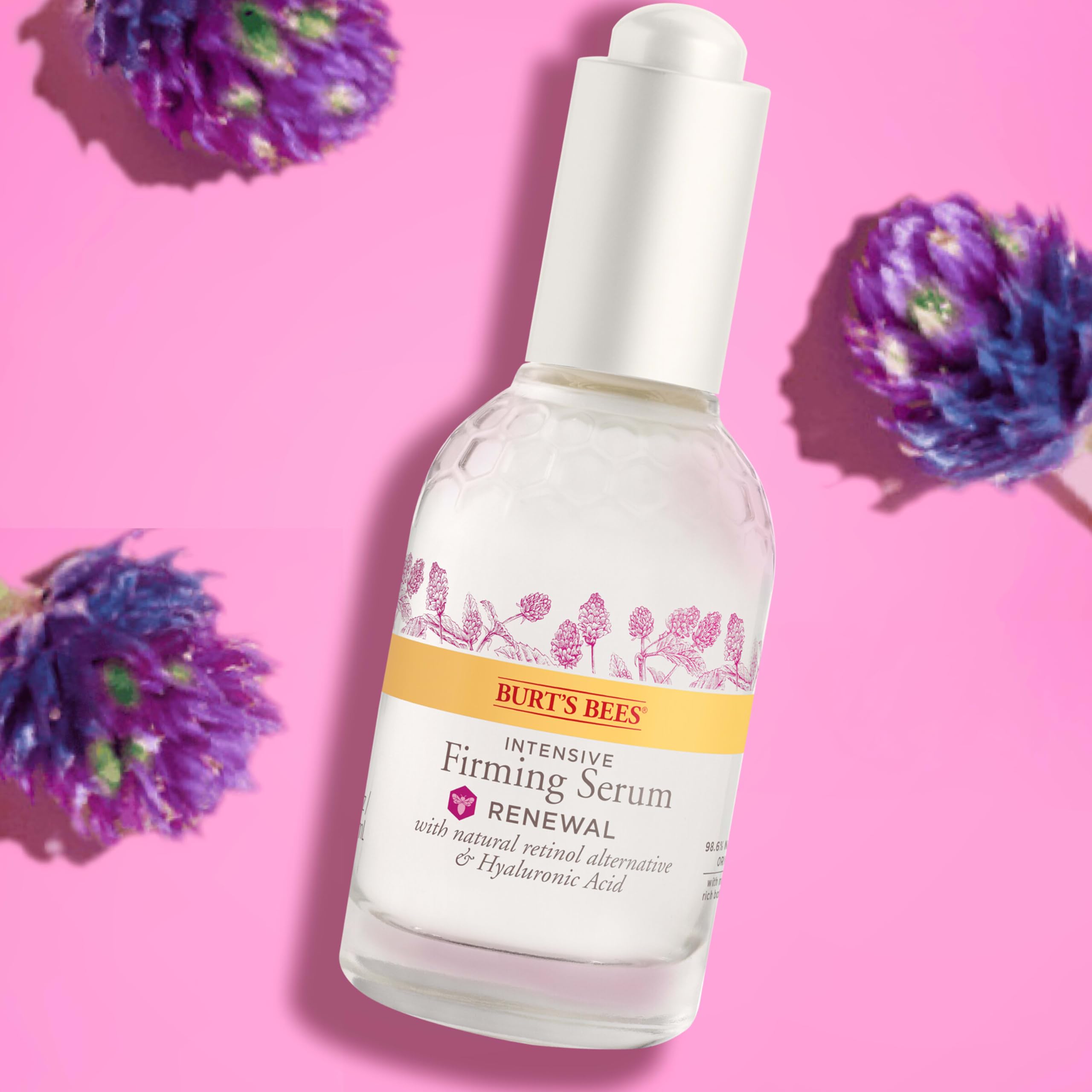 Buy now Burt's Bees Renewal Intensive Firming Serum With Natural Retinol Alternative and Hyaluronic Acid, Powerful Anti-Aging Ingredients, 98.6 Percent Natural-Origin Skin Care, 1 fl. oz. Bottle at indiglob india