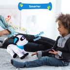 Buy now yiman Remote Control Robot Dog Toy – Programmable Smart Robot Dog for Kids 3+, Interactive Dancing & Sound, RC Stunt Robot Toys with LED Eyes, Electronic Pet Toy Dog for Boys & Girls Gifts (Blue) at indiglob india