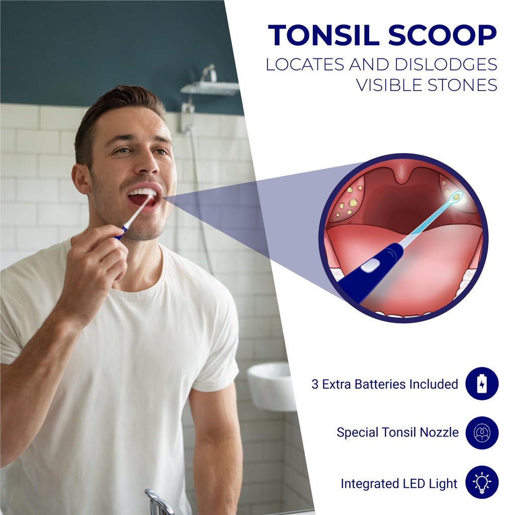 Oravix Tonsil Stone Vacuum, Tonsil Stone Remover Vacuum Suction, Tonsil Stone Cupping Tool, Tonsil Stone Removal Tool with Suction, Tonsil Stones Removal Vacuum, Tonsil Stone Extractor - 3 in 1 Kit