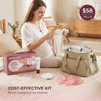 Momcozy 73PC Breastfeeding Essentials Kit,New Moms Postpartum Essentials