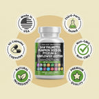Clean Nutraceuticals Saw Palmetto Pumpkin Seed Oil Pygeum Sunflower Lecithin Stinging Nettle Cranberry - Prostate Supplements for Men with Lycopene - 90 Caps