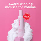 Design.Me PUFF.ME Hair Volumizing Mousse | Lightweight & Flexible Hold Mousse for Curls, Waves, or Straight Hair | Sulfate & Paraben-Free Volumizer for Fine Strands with Vitamins B5 & E, 250mL
